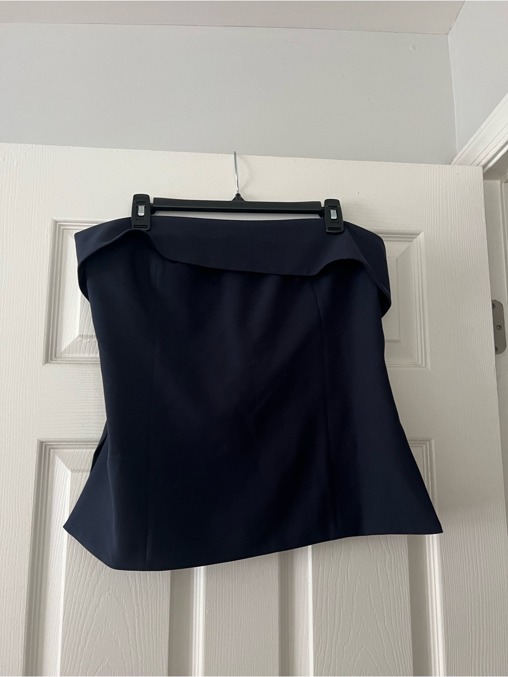 Babaton Navy Off-Shoulder Top